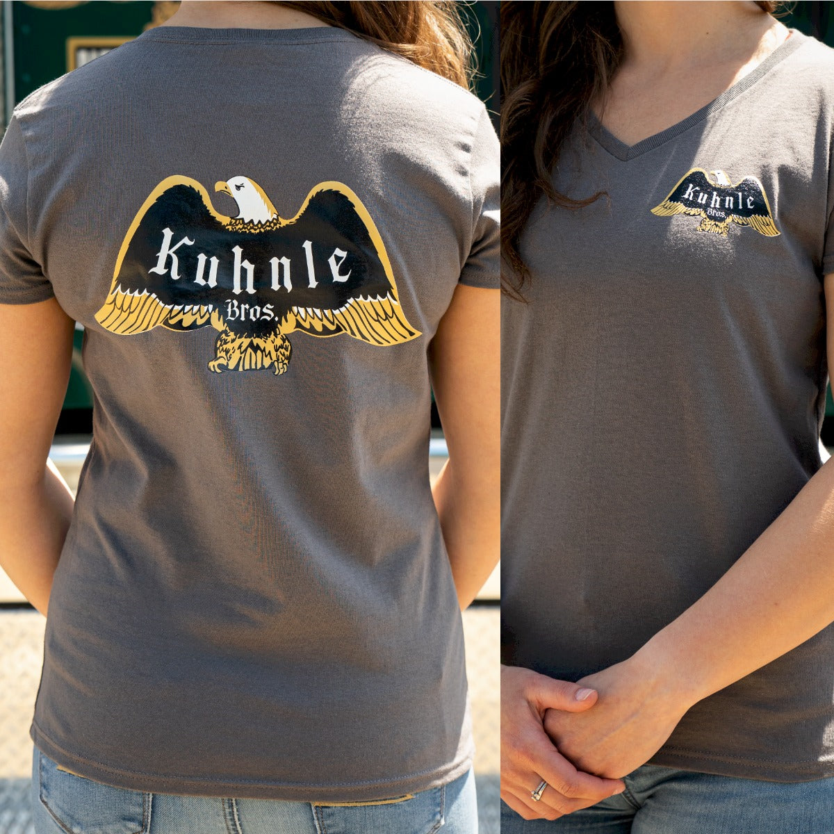 CLEARANCE - Kuhnle Brothers Ladies V-Neck Tee