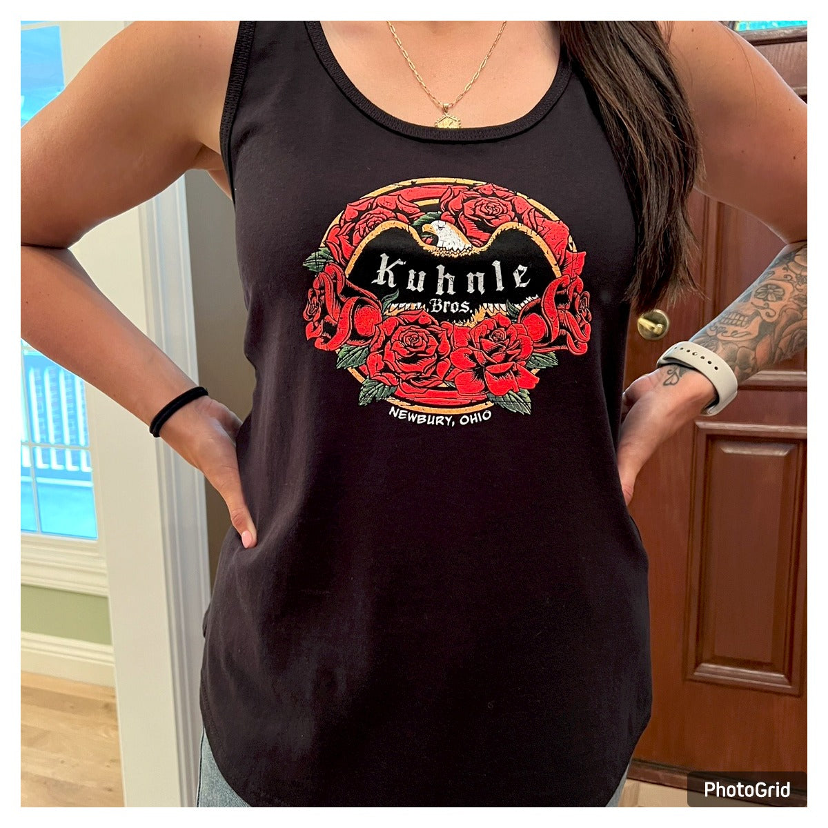 Kuhnle Brothers Ladies Rose Tank Top