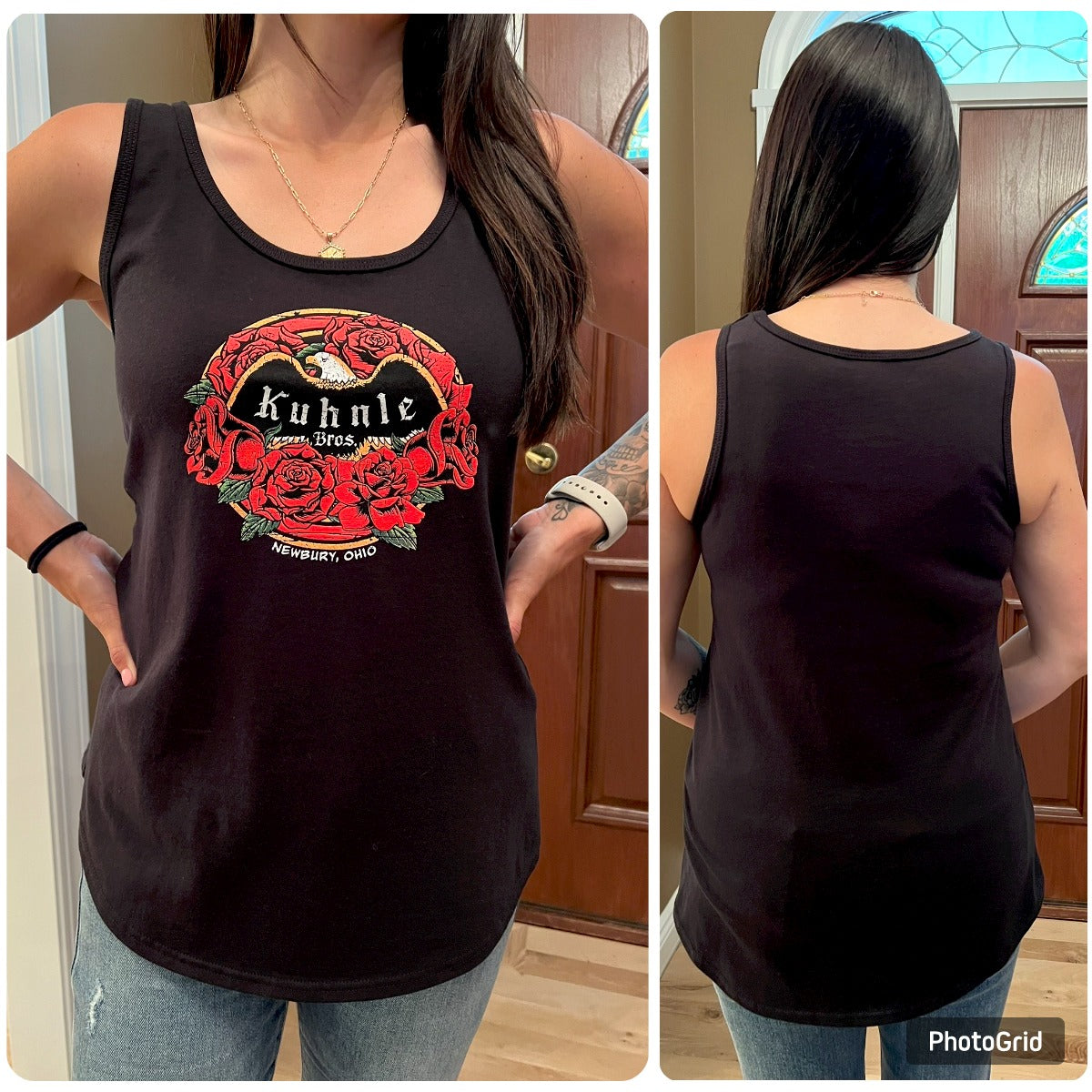 Kuhnle Brothers Ladies Rose Tank Top