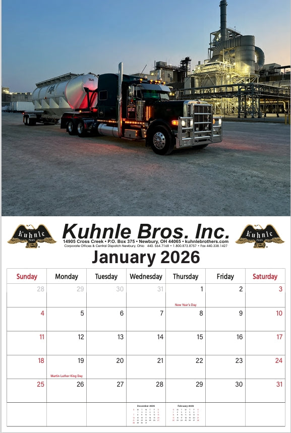 Kuhnle Brothers 2026 Calendar
