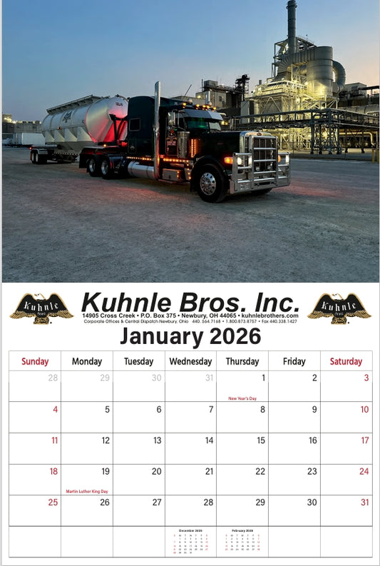 Kuhnle Brothers 2026 Calendar